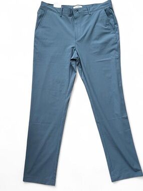 Men's Slim Performance Pants in Slate Blue